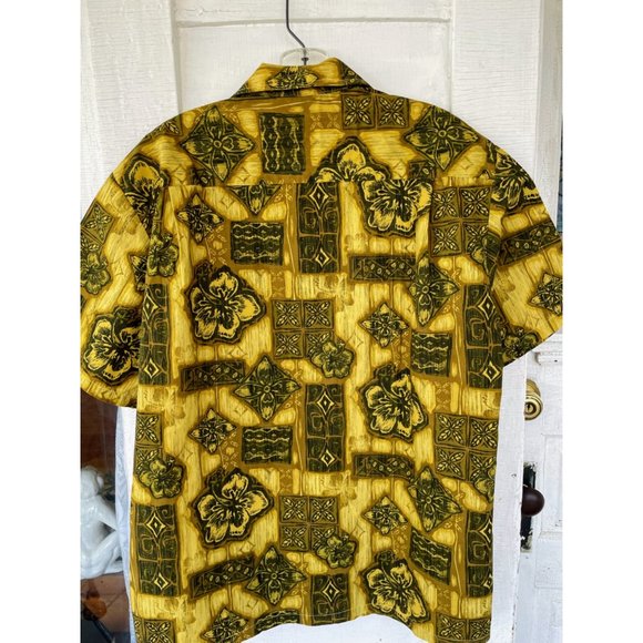 Vintage 1970s Mens Hawaiian button Shirt Aloha Republic Size Large - Picture 3 of 15